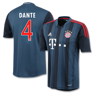 Bayern Munich 3rd Dante Shirt 2013 2014