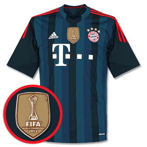 Bayern Munich 3rd Shirt 2013 2014 Inc World Club Winners Patch