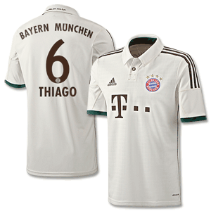 Bayern Munich Away Thiago Shirt 2013 2014