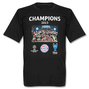 Bayern Munich Black Champions T-Shirt 2013