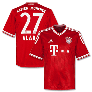 Bayern Munich Home Shirt 2013 2014 + Alaba 27