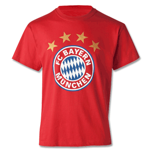 Bayern Munich Logo T-Shirt - Red - Boys