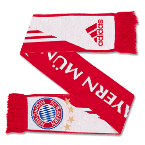 Bayern Munich Red 3 Stripe Scarf 2013 2014