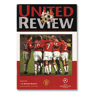 Man Utd vs Bayern Munich - C/L Quarter Final Match Manchester - 3rd Apr. 2001