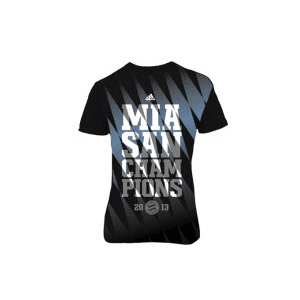 adidas Bayern Munich Champions League Winners T-Shirt - Black