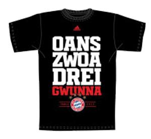 adidas Bayern Munich Treble Winners T-Shirt - Black