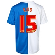 Blackburn Rovers Home Shirt 2013/14 - Kids with King 15 printing