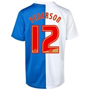 Blackburn Rovers Home Shirt 2013/14 - Kids with Pedersen 12 printing