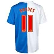 Blackburn Rovers Home Shirt 2013/14 with Rhodes 11 printing