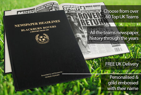 Blackburn Rovers Personalised Football Book