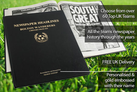 Bolton Wanderers Personalised Football Book