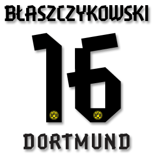 Blaszczykowski 16 - 12-13 Borussia Dortmund Home Official Loose Name and Number