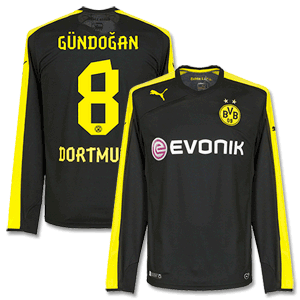 Borussia Dortmund Away L/S Shirt 2013 2014 + Gundogan 8