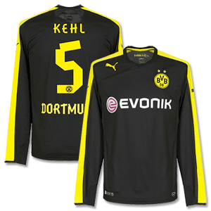 Borussia Dortmund Away L/S Shirt 2013 2014 + Kehl 5
