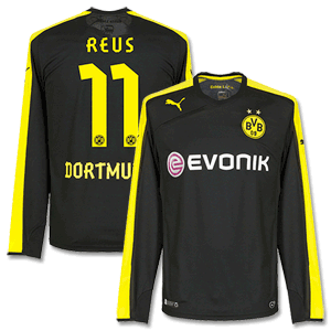 Borussia Dortmund Away L/S Shirt 2013 2014 + Reus 11