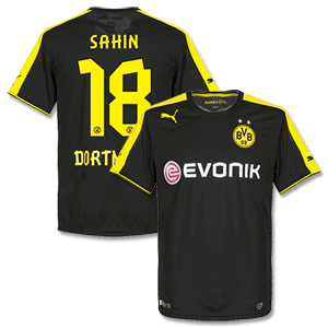 Borussia Dortmund Away Shirt 2013 2014 + Sahin 18
