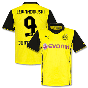 Borussia Dortmund Champions League Lewandowski Shirt 2013 2014
