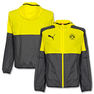 Borussia Dortmund Grey T7 Lightweight Jacket 2013 2014