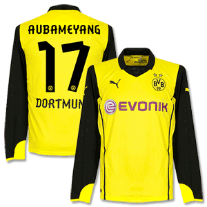 Borussia Dortmund L/S Champions League Aubameyang Shirt 2013 2014