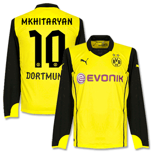 Borussia Dortmund L/S Champions League Mkhitaryan Shirt 2013 2014