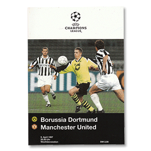 Borussia Dortmund vs Man Utd C/L Semi-Final 1st Leg at Westfalenstadion - 9th Apr. 1997
