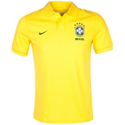 Brazil Authentic Grand Slam Polo - Varsity Maize/Tour Yellow/Pine Green