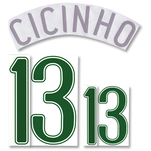 Cicinho 13 06-07 Brasil Home Name and Number Transfer