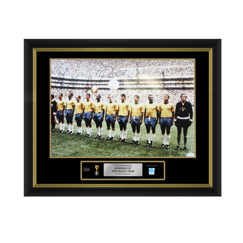 Official FIFA World Cup Brazil Team Signed and Framed Photo