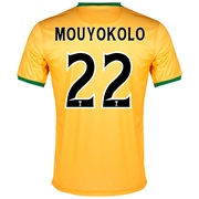 Celtic Away Shirt 2013/14 - Kids with Mouyokolo 22 printing
