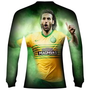 Celtic Away Shirt 2013/14 - L/S- Unsponsored with Lustig 23 printing