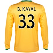 Celtic Away Shirt 2013/14 - Long Sleeved with B.Kayal 33 printing
