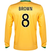 Celtic Away Shirt 2013/14 - Long Sleeved with Brown 8 printing