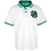 Celtic Essentials Clover Polo - White - Boys