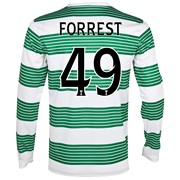 Celtic Home Shirt 2013/14 - L/S- Unsponsored with Forrest 49 printing