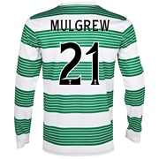Celtic Home Shirt 2013/14 - L/S- With Sponsor with Mulgrew 21 printing