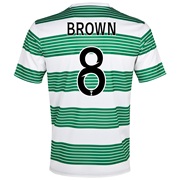 Celtic Home Shirt 2013/14 - With Sponsor with Brown 8 printing
