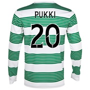 Celtic Home Shirt 2013/15 - Long Sleeved - Kids with Pukki 20 printing