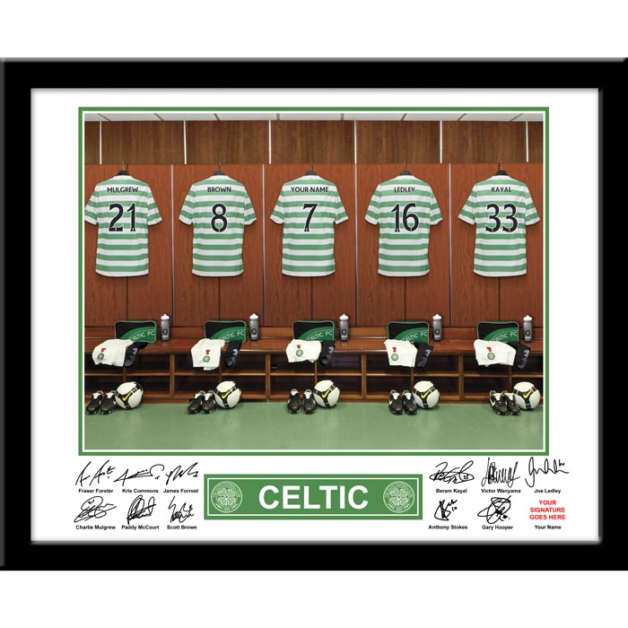 Celtic - Personalised Dressing Room Framed Print