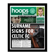 Celtic Personalised Newspaper - Framed