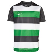 Celtic Short Sleeve Pre Match Top - Green/White - Kids Green