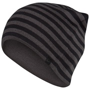 Celtic Stripe/Solid Reversible Beanie - Anthracite/Black/white