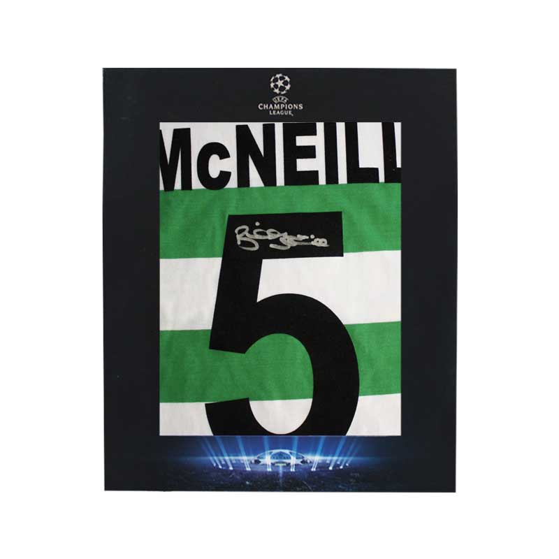 Official UEFA Champions League Billy McNeil Signed Celtic Lions 1967 Shirt