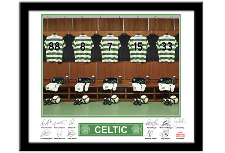 Personalised Celtic Dressing Room Print