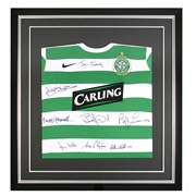 Signed Celtic Lisbon Home Shirt - Short - 29 x 27 Inch