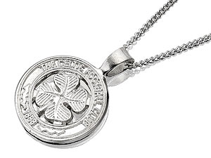 Sterling Silver Celtic FC Crest Pendant And Chain - 102902