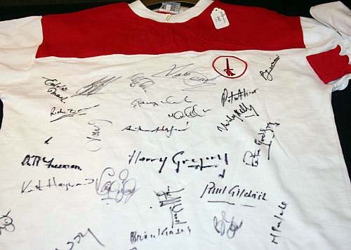 Charlton 1960’s shirt signed by 25 club legends