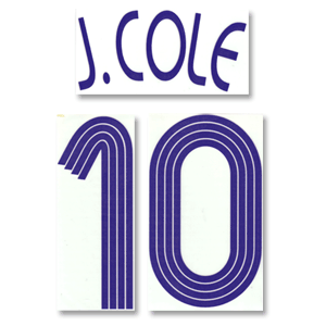 06-07 Chelsea Away Euro J.Cole 10 Name and Number Transfer