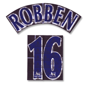 06-07 Chelsea Away Robben 16 Name and Number Transfer