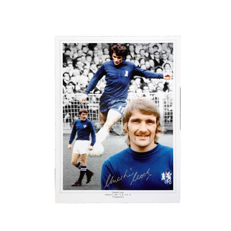 Charlie Cooke Signed Chelsea Photo