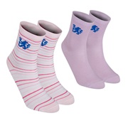 Chelsea 2 Pack Socks - Girls - Pink